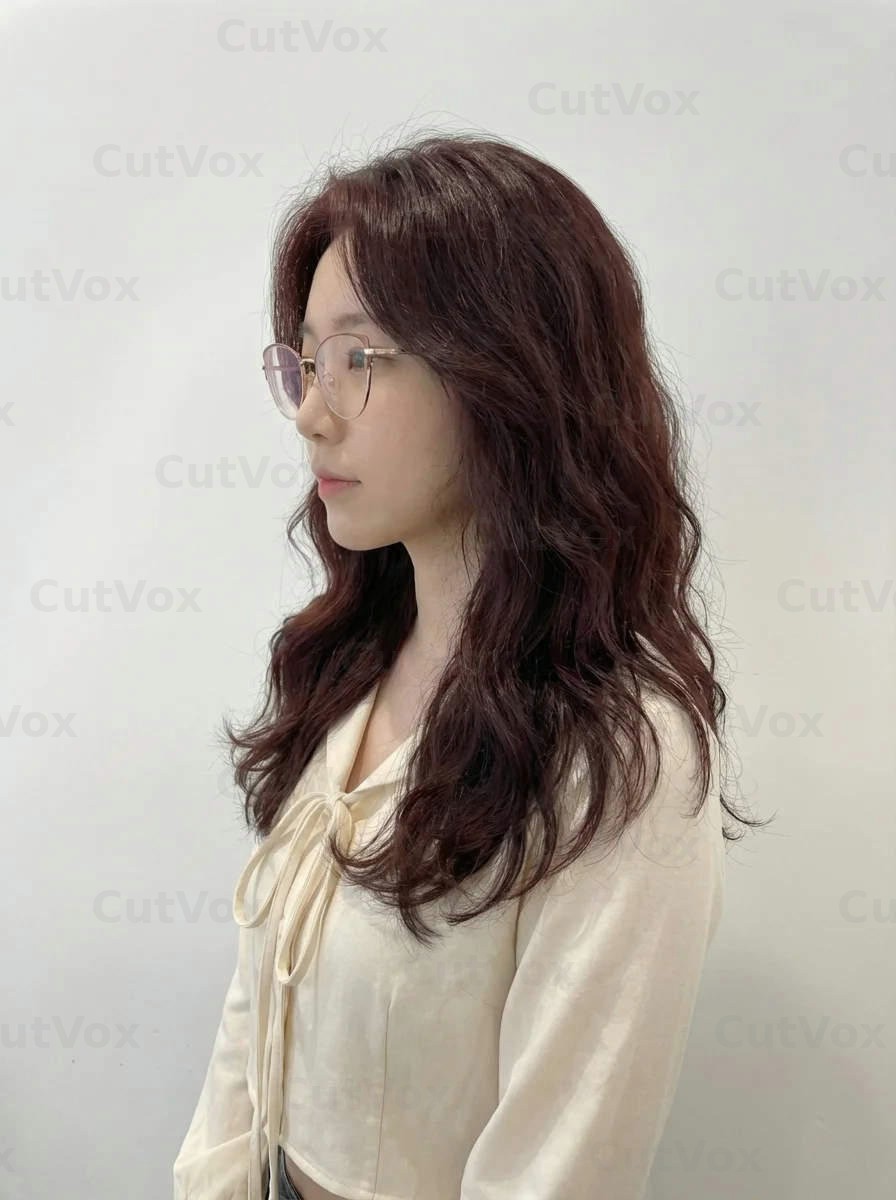 레드브라운 그레이스펌 - 이미지 2