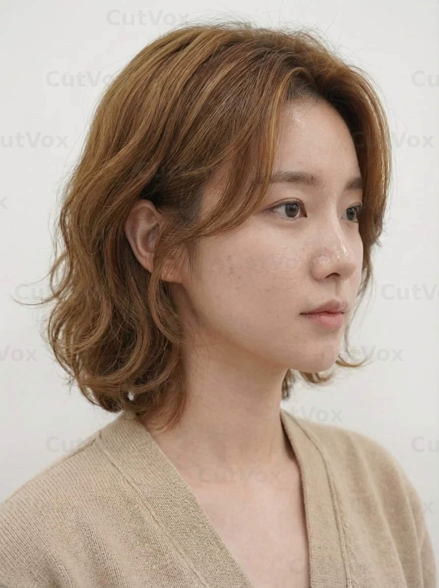 소프트 러플 단발 - 이미지 3